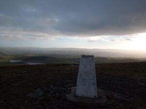 Pendle Hill Trig Point, Top of Pendle Hill