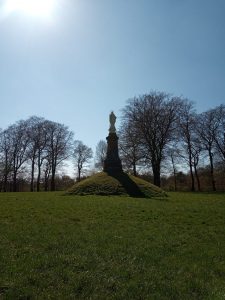 Statue of Our Lady on the grounds of Stonyhurst College