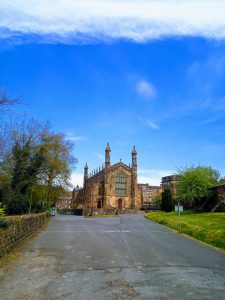 The back entrance of Stonyhurst College