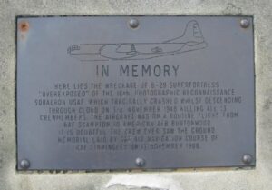 Bleaklow Bomber Memorial Plaque, Peak District, Glossop