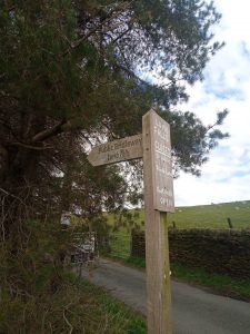 Lumb Falls Sign Post, Hebden Bridge, Old Road