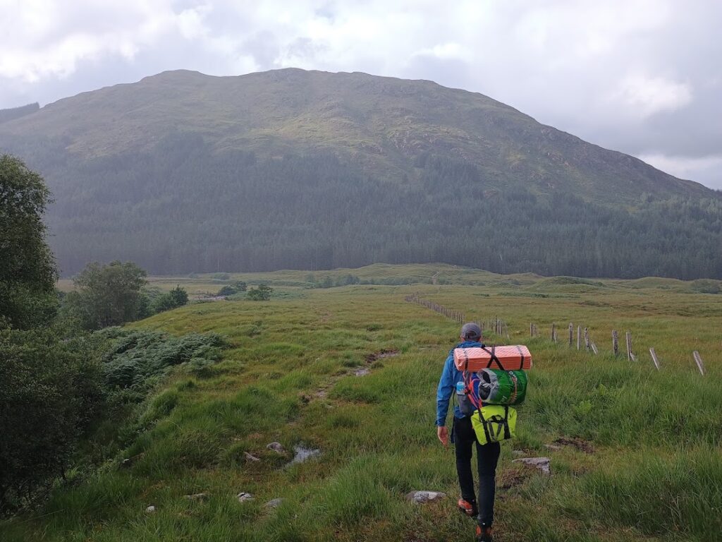 The Old Forge Hike - Glenfinnan to Inverie, walking to the woodlands