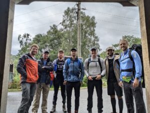 Glenfinnan to Inverie Walk. Pre Hike Group Picture