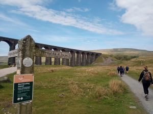 Whernside Signpost, Ribblehead Viaduct, Yorkshire 3 Peaks