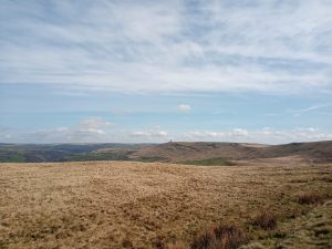 Stoodley Pike from Tod Beach, Gaddings Dam