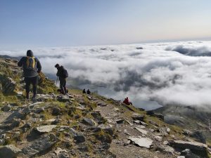 Top of Snowdon, Wales, Above The Clouds