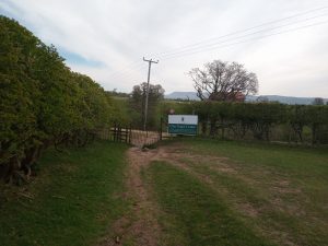 Clay Target Centre Stonyhurst signpost