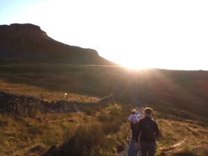 Morning walk up Pen-y-ghent, Yorkshire, Circular Walk